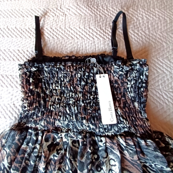 NWT | Costa Blanca | Leopard Print Flowy Maxi Dress | Size S - Picture 6 of 6